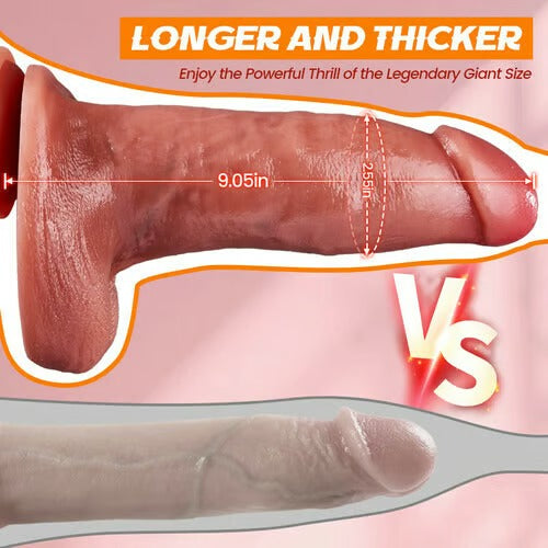 Buyging™ Big Brother Extra Thick 7 Thrusting 10 Vibrating Heating Lifelike Dildo