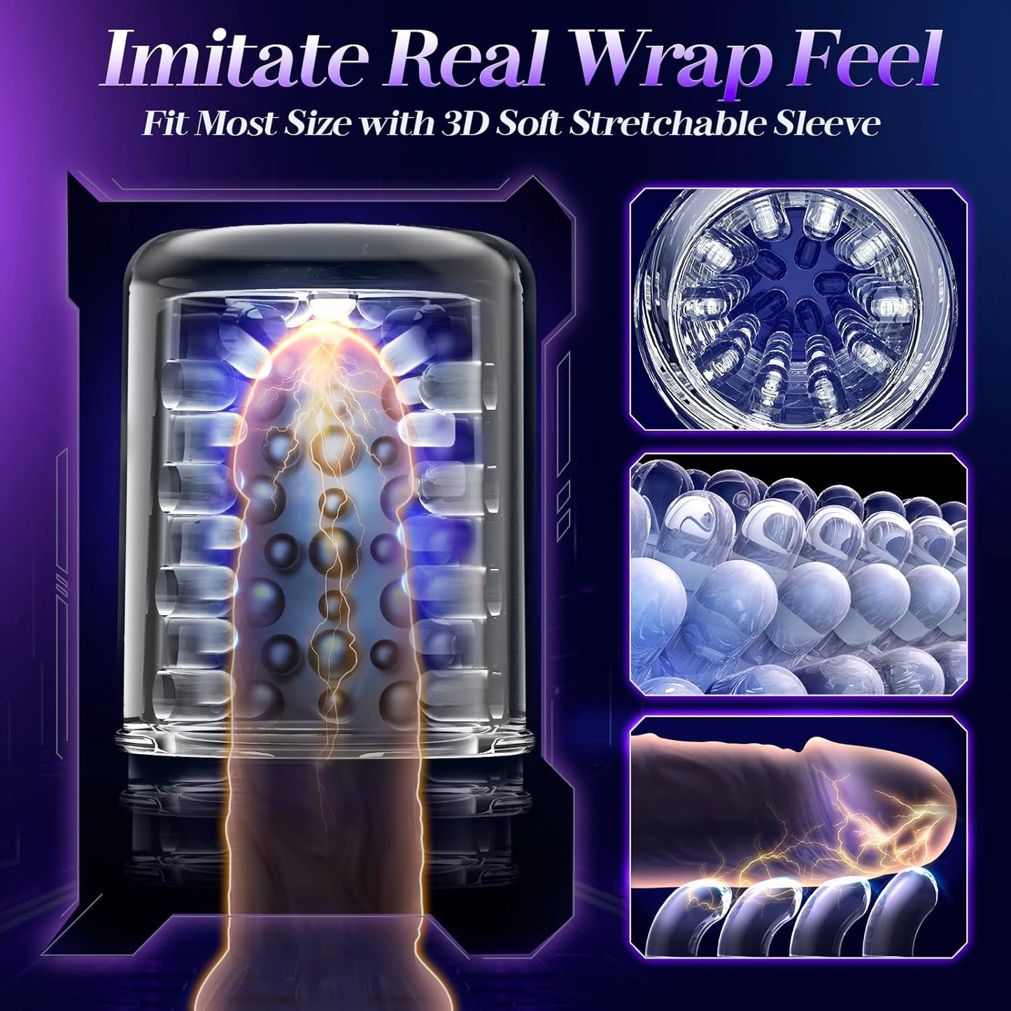 ๐ Male Masturbator Penis Pump - Male Sex Toys for Men Sex Toy Pocket Pussy LCD with APP Stroker Adult Toys with 7 Thrusting 7 Rotating 5 Sucking Modes Vacuum Pumps & Enlargers๐