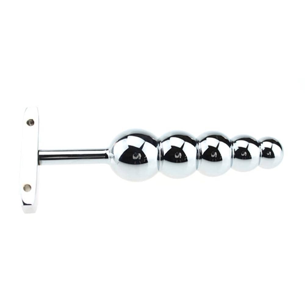 T-Handle Metal Anal Beads Butt Plug