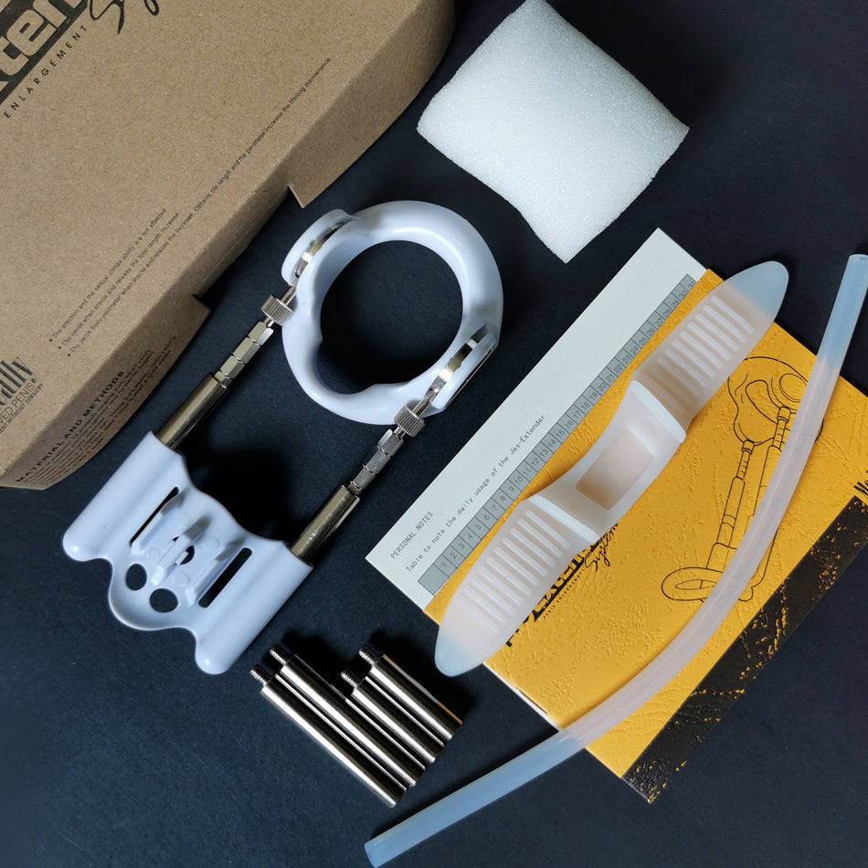 Male Enhancement Kit Eudg Enlargement Penis Extender Medical Free Penis pump Enlarger Stretcher Tension Sex Toys for Masturbator