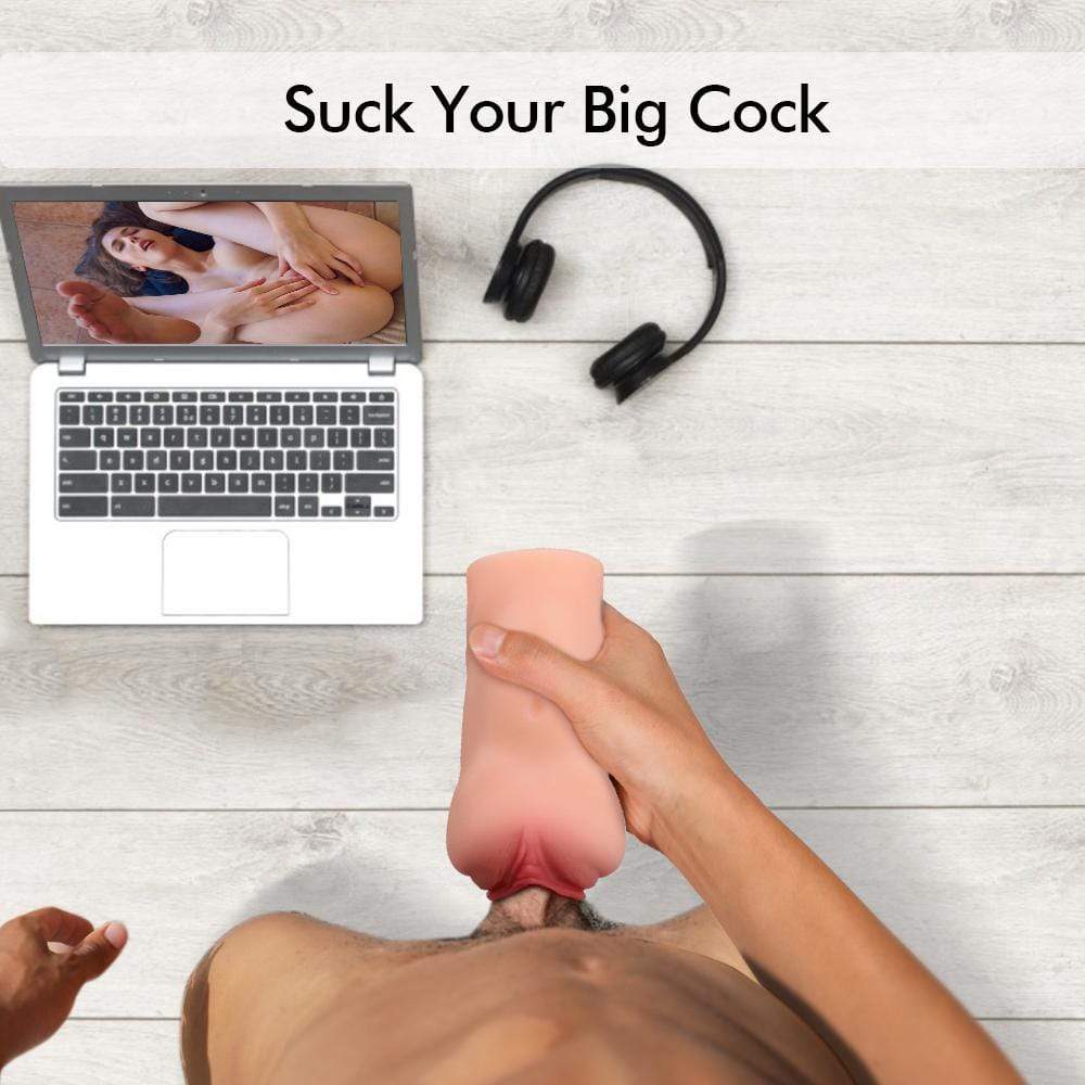 7.1 2 Holes Realistic Textured Vagina and Tight Anus Pocket Pussy Male Masturbator