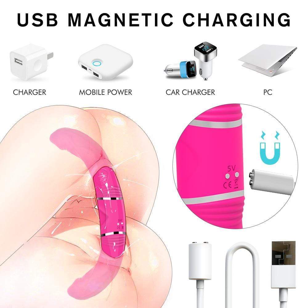 Remote Control 9 Vibrating Double-Ended Dildos