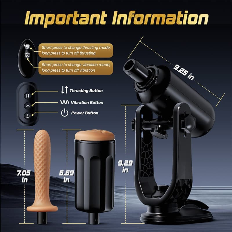 Buyging™ THRUSTMAX Unisex Toy Hands-Free Use Fully Automatic Masturbator