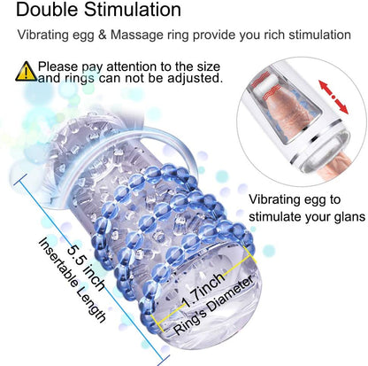 Sexoralab 10 Thrusting 10 Speeds Massage Rings Male Masturbator Cup