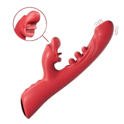 Sexoralab™ G-Bliss Vibrator Women Sex Toy with 9 Flapping Vibrating & 8 Licking Sucking Modes