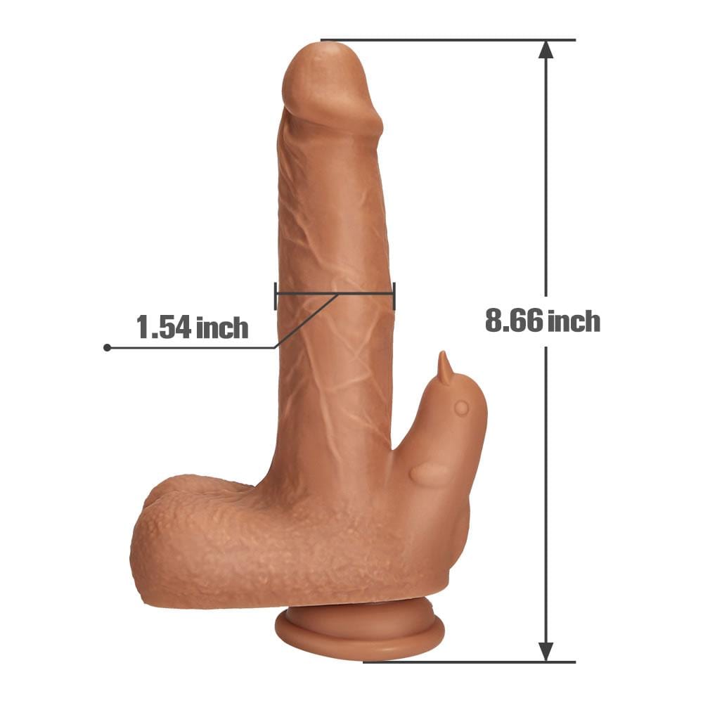 Double Stimulation Remote Control Vibrator