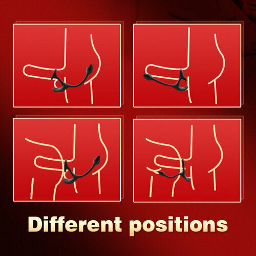 Buyging™ Spherical Vibrating Anal Plug with Penis Rings