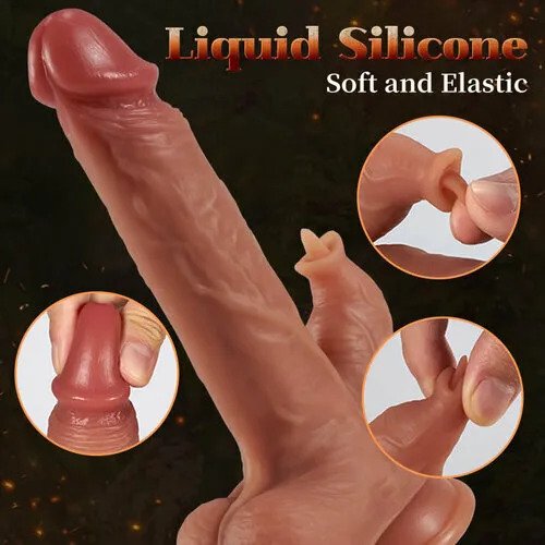 Sexoralab™REED 9 Vibrating 3 Thrusting Tongue Licking & Swing Heating Dildo