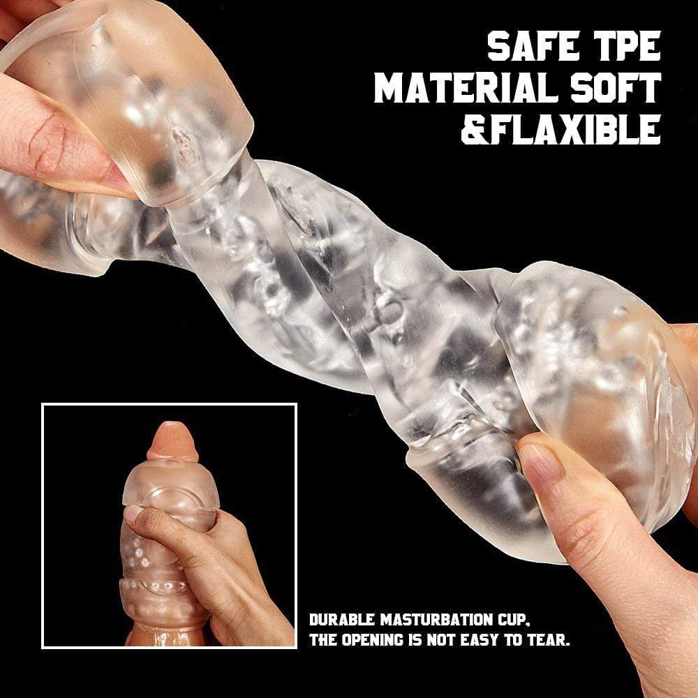 Manual Dual-Channel Masturbation Cup