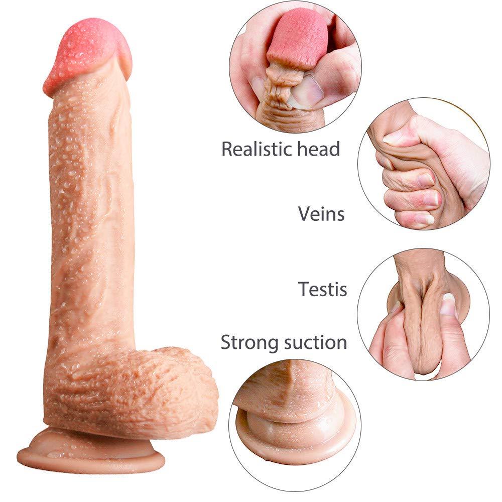 Dual Layer Realistic Dildo with Suction Cup