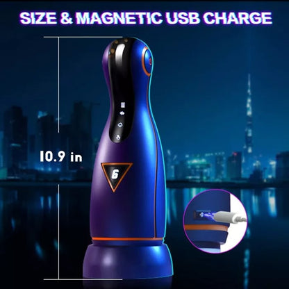 Automatic 6*4 Adjustable Modes Automatic Intelligent Masturbation Cup