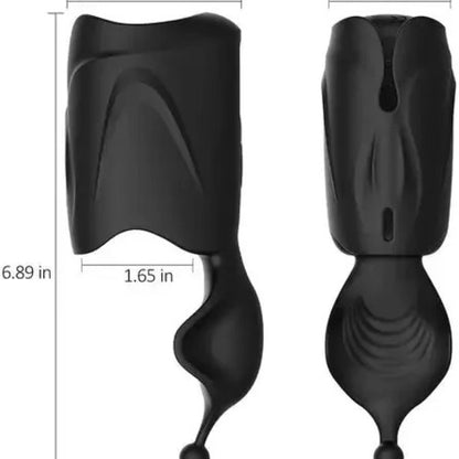 [HOT SALE] 2-Motor Penis Glans Training 10-Vibration Masturbation Cup