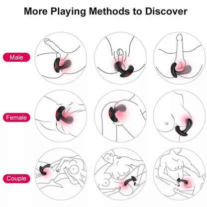 Sexoralab™Inflatable Butt Plug Vibrator Wireless Remote Control Male Prostate Massager