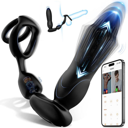 Buyging™ Prostate Massager with 3 Thrusting Expanding & 9 Vibration Modes
