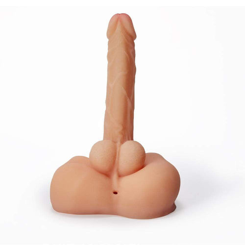 7.28” Realistic dildo with Ass Hole Adult Masturbator