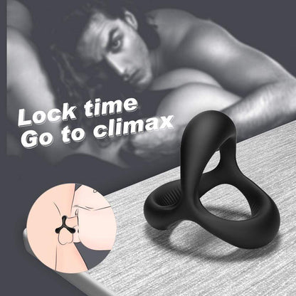 Silicone Penis Ring for Erection Enhancing Sex Toy