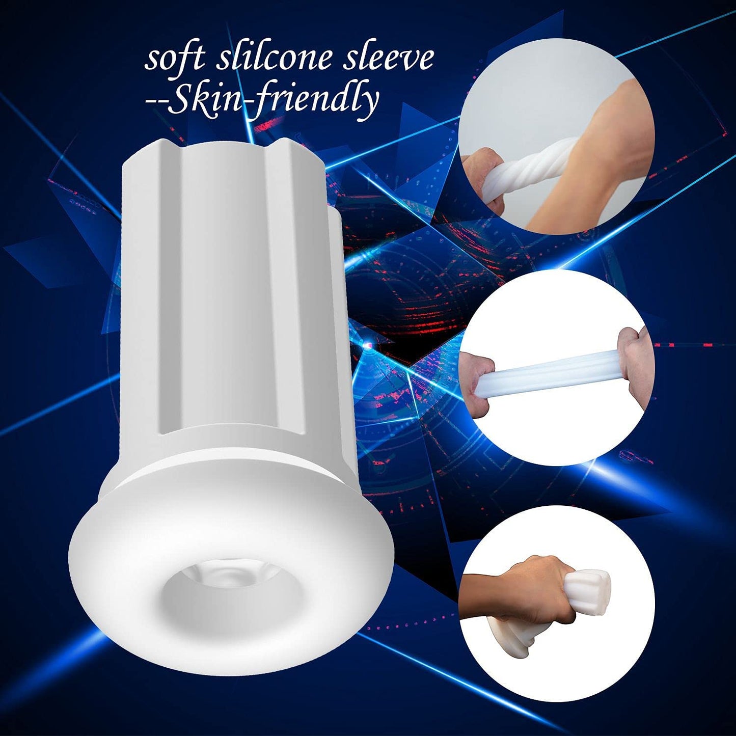 Electric Masturbation Cup Pocket Pussy with Powerful 3 Vacuum Suction 10 Vibration