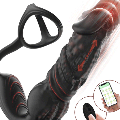 Buyging™ Larger Size APP&Remote Control 9 Thrusting 9 Vibrating Prostate Massager
