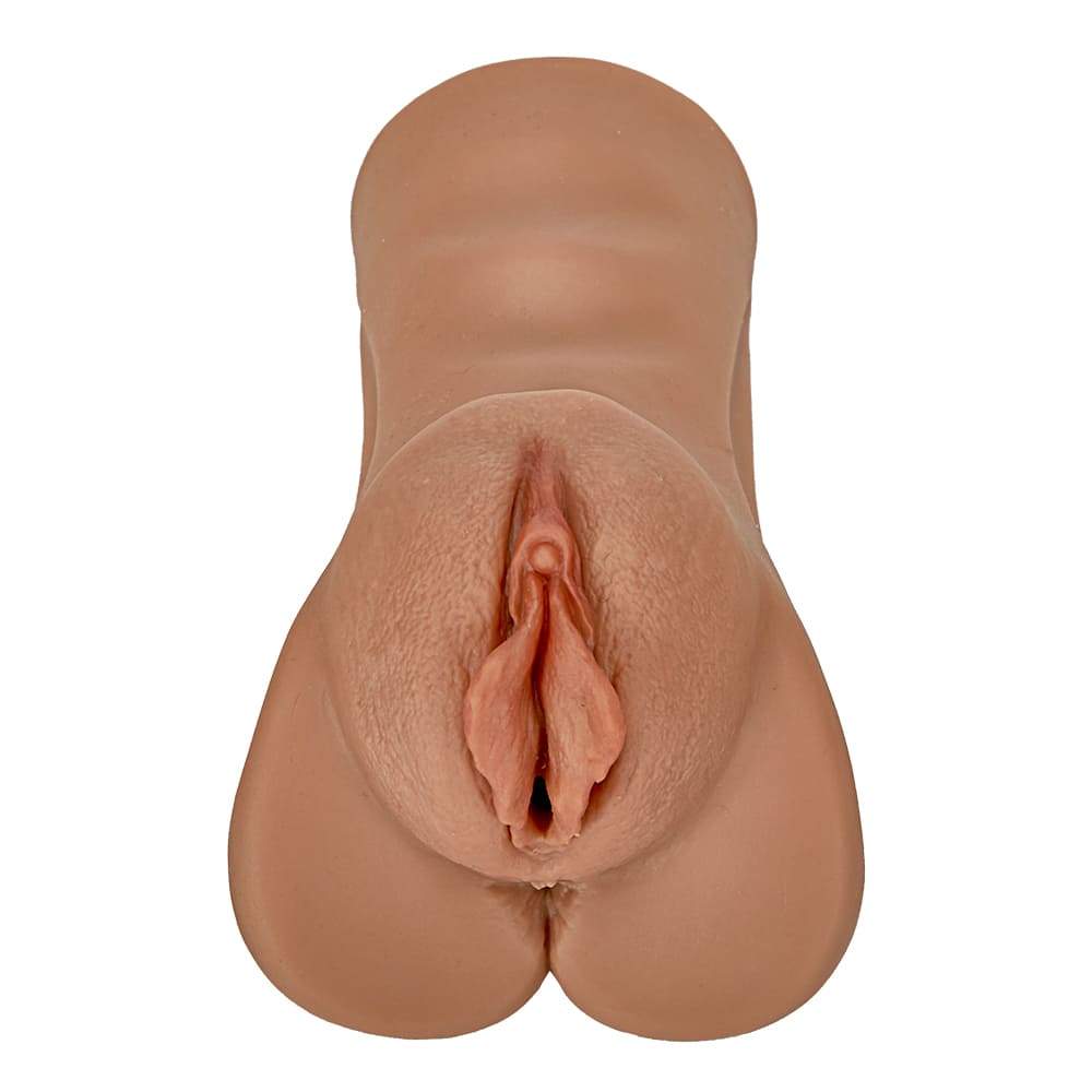 6.9 Wheat-Colored Lifelike Clitoris Big Labia Vagina Stroker