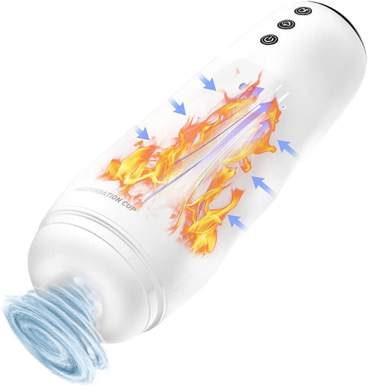 Electric Masturbation Cup Pocket Pussy with Powerful 3 Vacuum Suction 10 Vibration