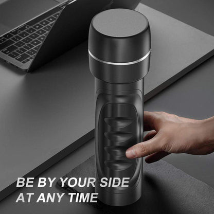 Black Flashlight-like Manual Masturbation Cup