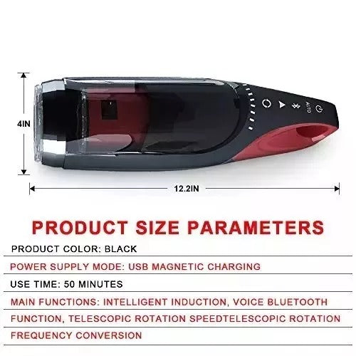 Sexoralab New Bluetooth-controlled automatic retractable THE KING rotating male masturbator