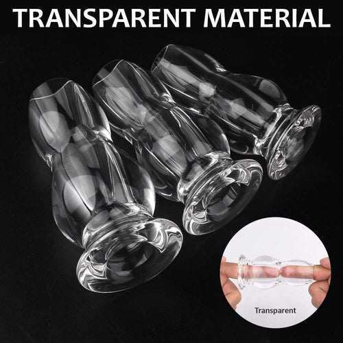 3PCs Transparent Anal Toys