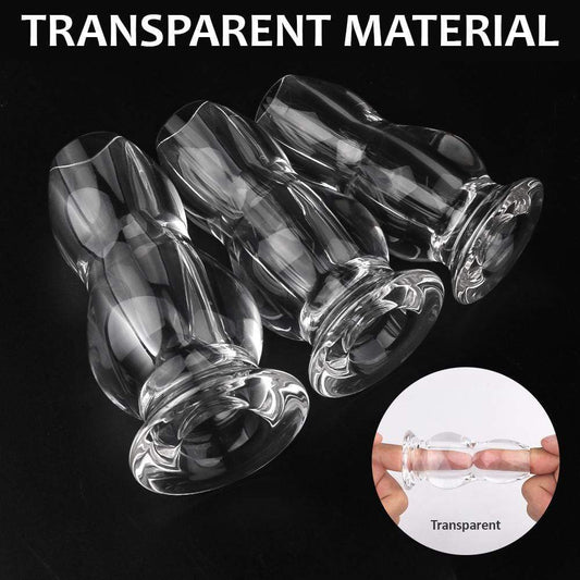 3PCs Transparent Anal Toys