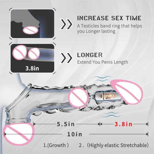 💥💥2025 latest hot style low price 💥💥-Reusable penis extension vibrator😍