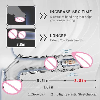 💥💥2025 latest hot style low price 💥💥-Reusable penis extension vibrator😍