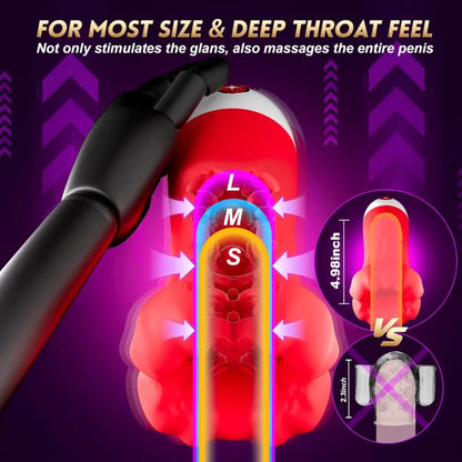 Sexoralab™ APP Control Penis Trainer with 9 Training Stroker Modes & 4.98IN Deep Blowjob