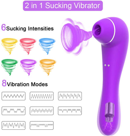 2in1 Sucking Vibrator