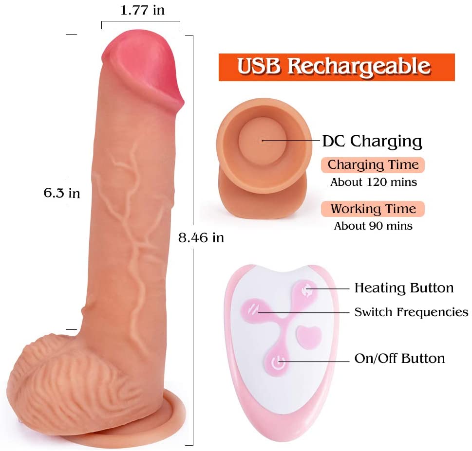 Realistic Thrusting Dildo