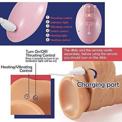 3 Fuctions Multiple Combination Life Like Dildo