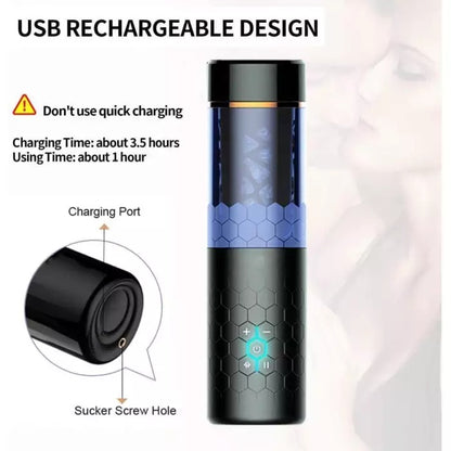 QMYSKY 10 Frequency Vibrating Penis Massage Glans Exerciser