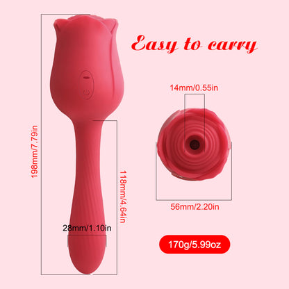 Rose Shape Clitoris Sucker Vibrator Dildo Sucking Vibator Nipple Vagina Clitoris Stimulator Sex Toy for Women Female Masturbator