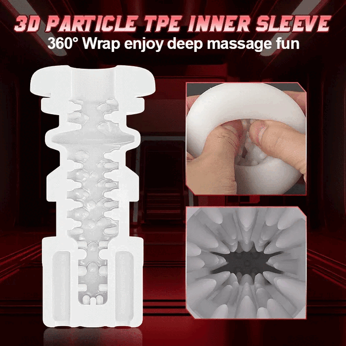 Sexoralab™ SPACESEX One-Click Burst 8 Thrusting 10 Vibrating Male Masturbator