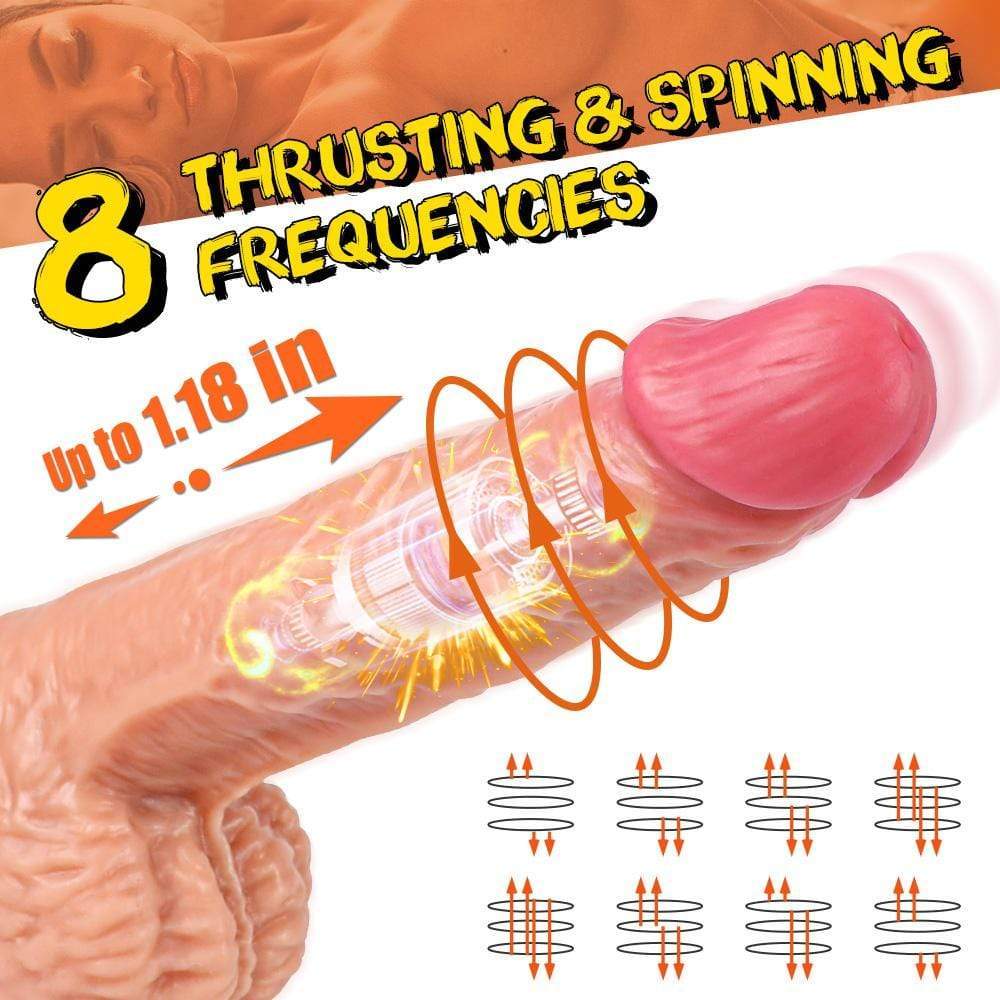 Rotating Thruster Dildo