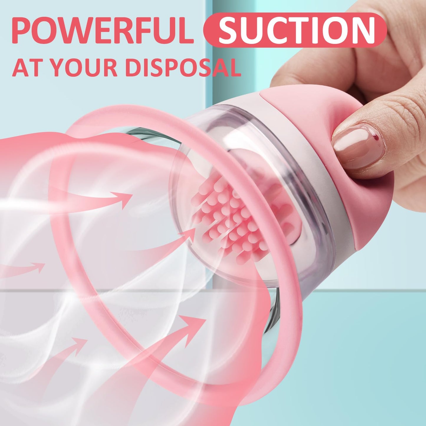 Vibrating Sucking 360° Rotational Stimulation Nipple Sucker