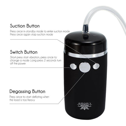 10 Frequencies Elastic Transparent Blow Job Vibrating Masturbator