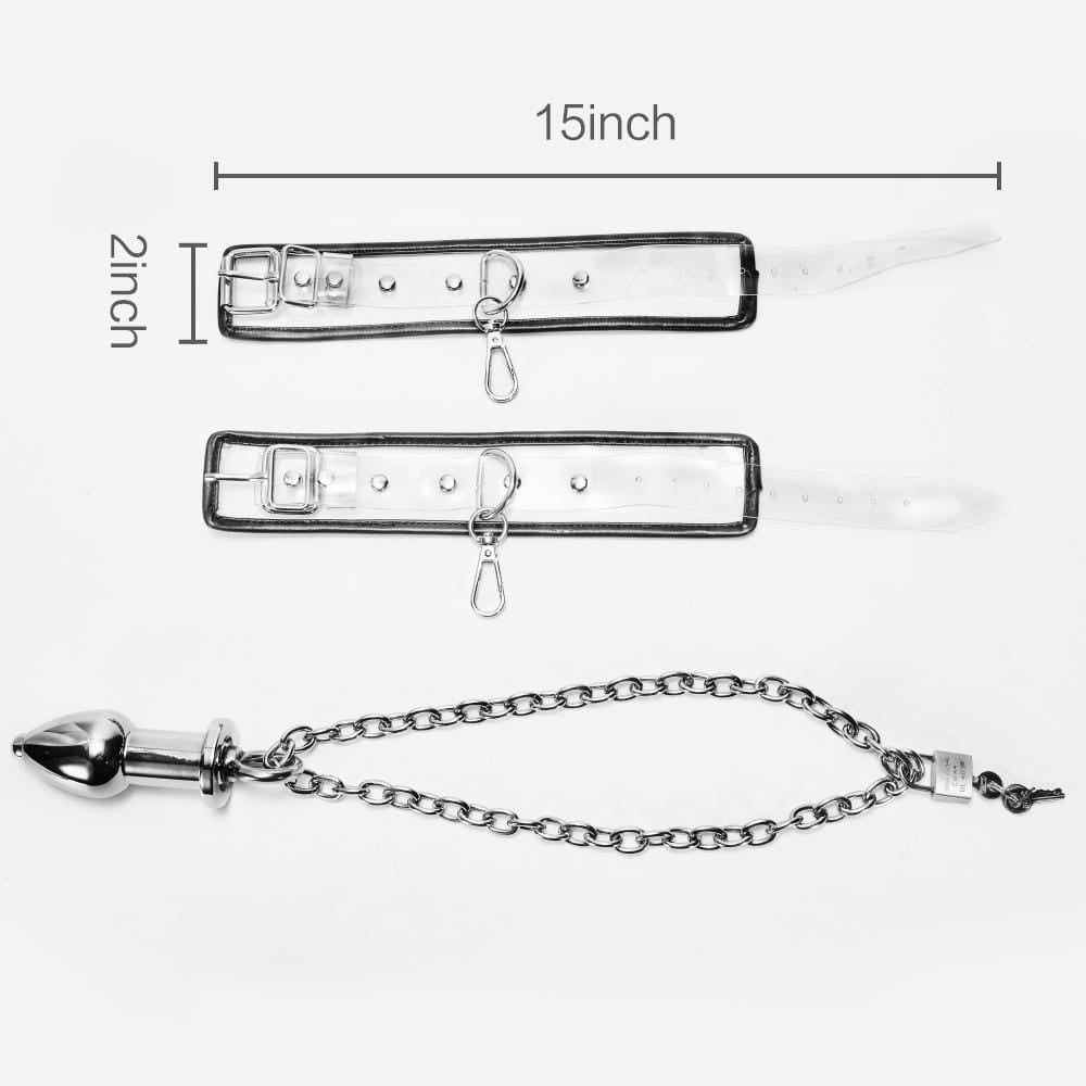 Wrist to Anal Plug Bondage Set
