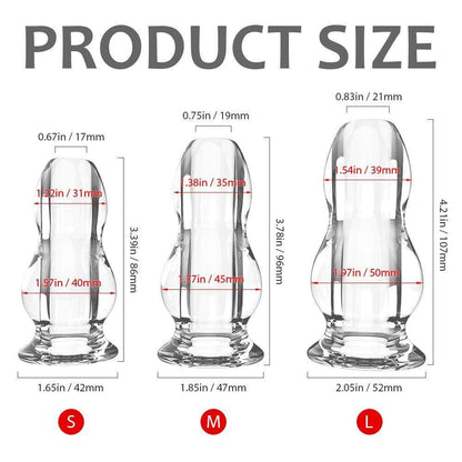 3PCs Transparent Anal Toys