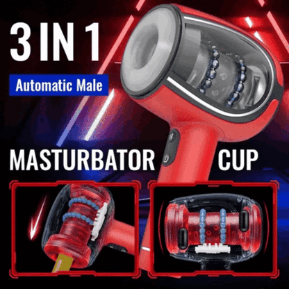 Handheld Automatic 6 Frequency Thrusting Vibration Male Masturbator