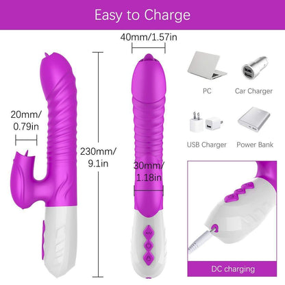 G-Spot Rabbit Vibrator Vibrating Dildo
