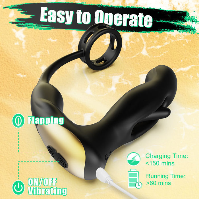 Buyging™ App Interactive 9 Tapping Vibrating P-spot Massage BPH therapies Anal Vibrator