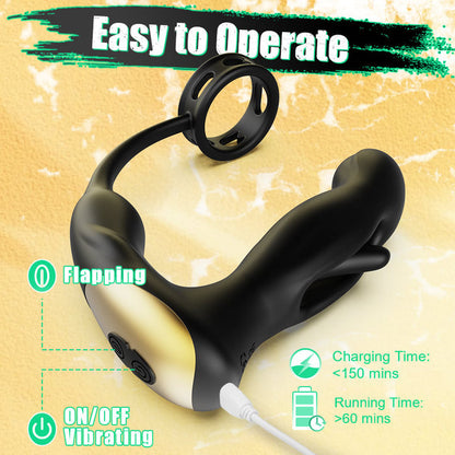 Buyging™ App Interactive 9 Tapping Vibrating P-spot Massage BPH therapies Anal Vibrator