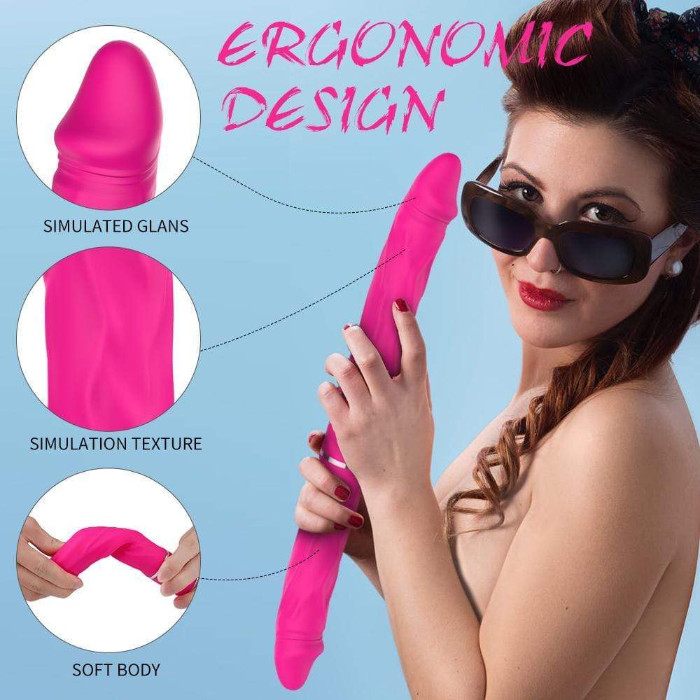 Remote Control 9 Vibrating Double-Ended Dildos
