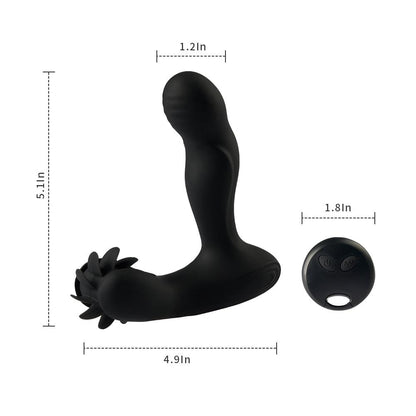Remote 12 Modes Tongue-Licking Heating Vibration Prostate Stimulator