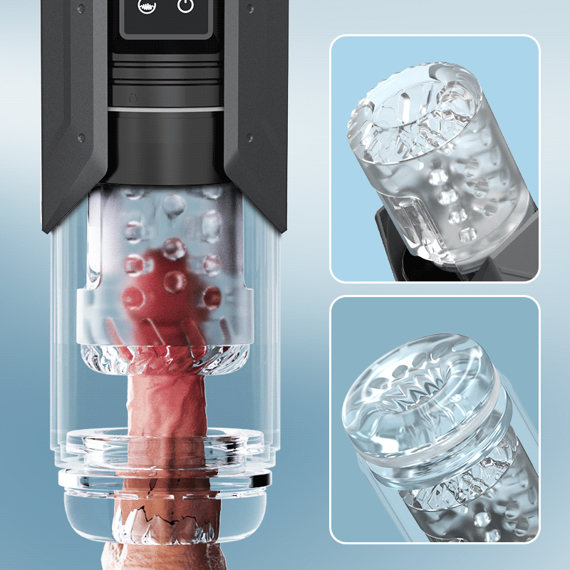King -100% Waterproof 4 IN 1 Automatic Masturbation Cup for Men
