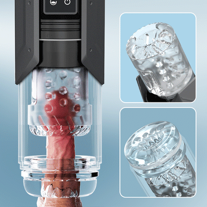 King -100% Waterproof 4 IN 1 Automatic Masturbation Cup for Men
